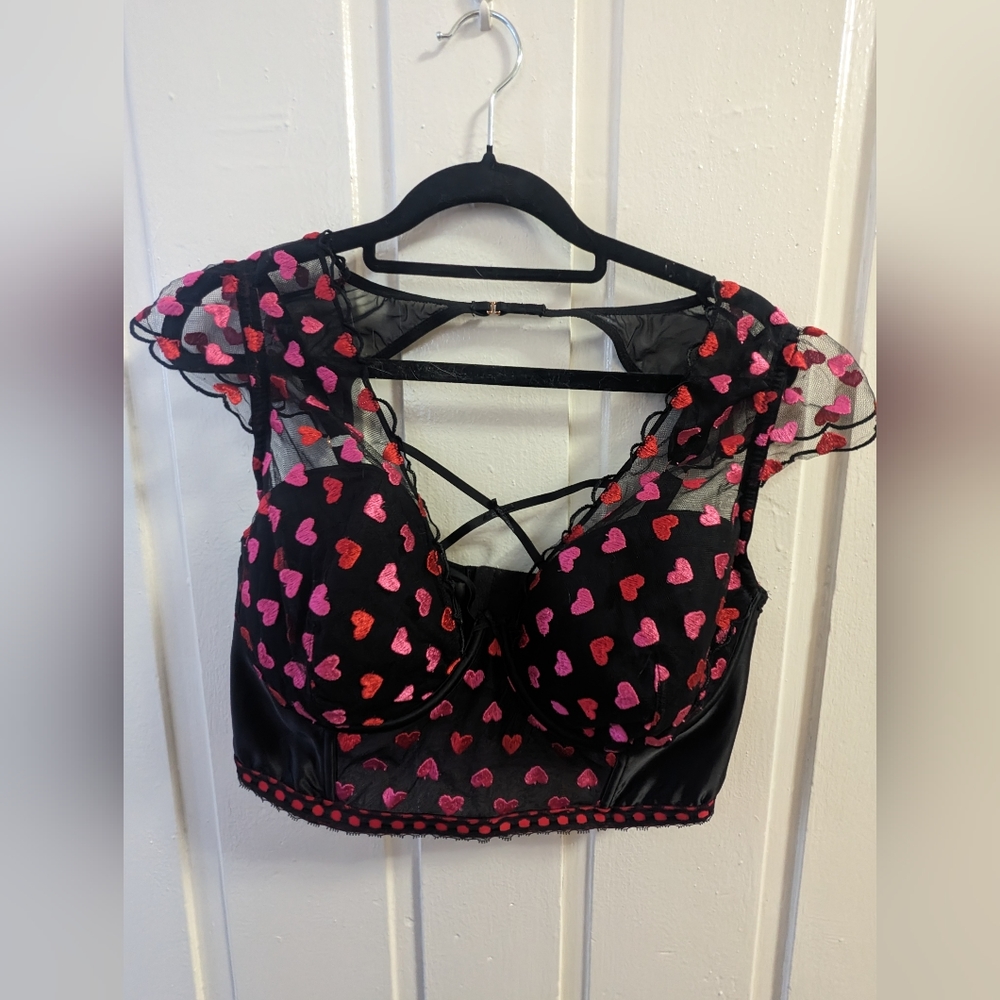 Victoria's Secret Dream Angels Embroidered Corset Top